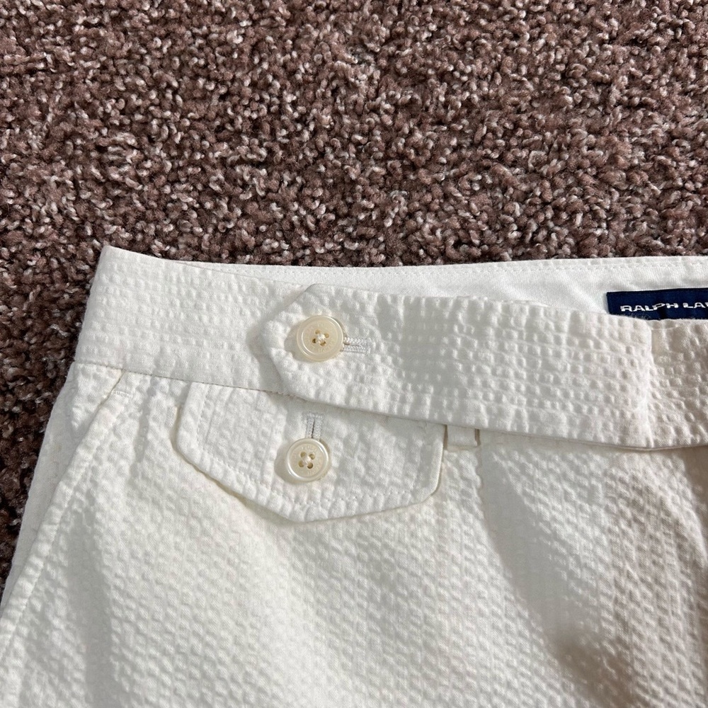 Ralph Lauren White Tailored Bermuda Shorts - Picture 3 of 11